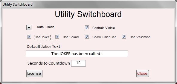 Playing Card Bingo switchboard